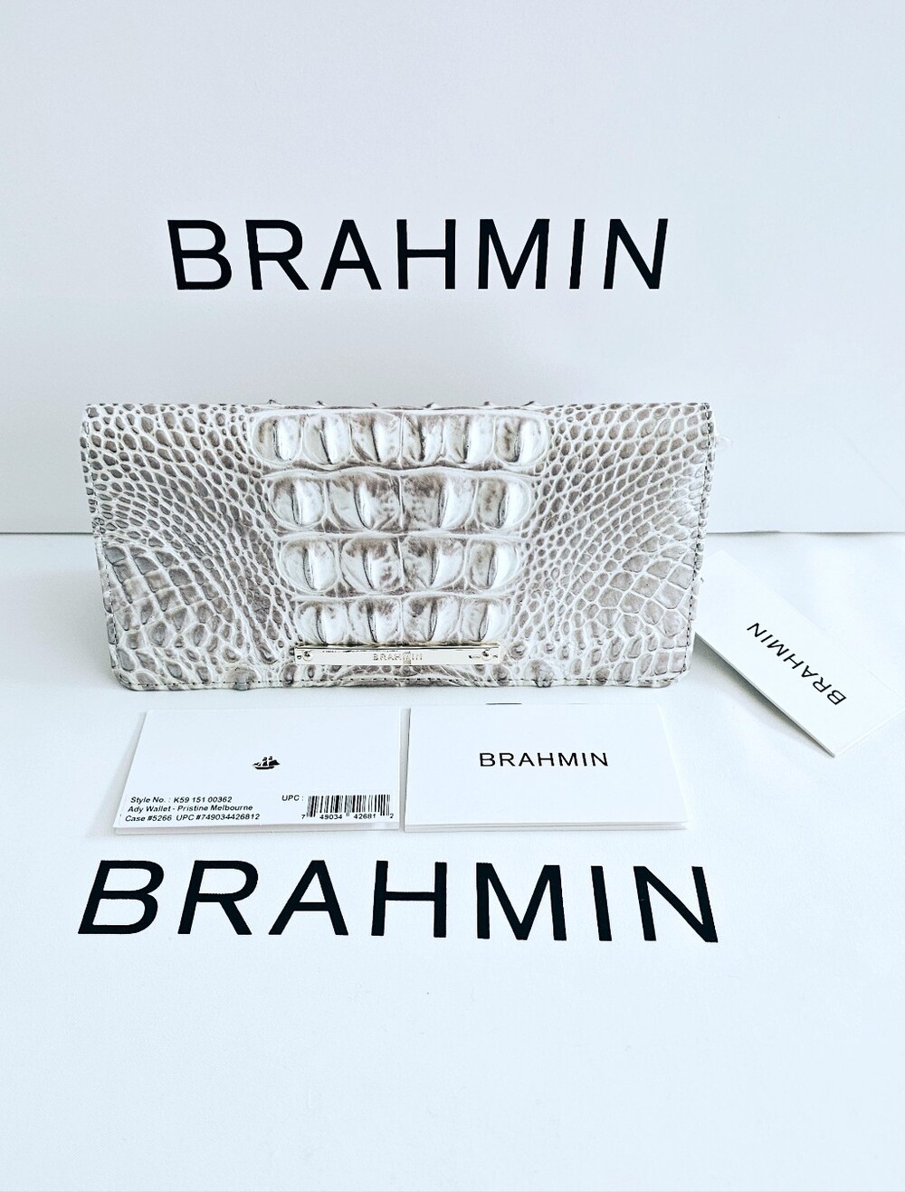 NWT Brahmin PRISTINE Ady Wallet